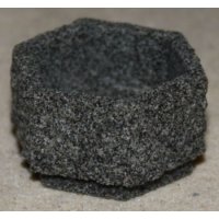 Pflanzkübel Granit, Sechseck, grau