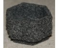 Pflanzkübel Granit, Sechseck, grau