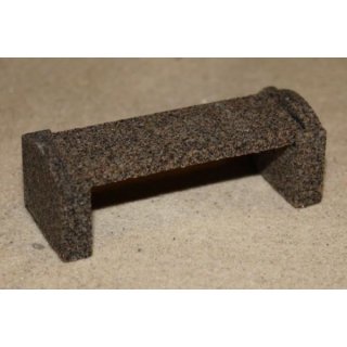 Gartenbank Granit dunkelgrau/rötlich Größe M