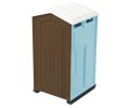 Toilettenkabine Standard 1:14,5 blau/braun