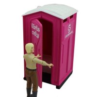 Toilettenkabine Standard 1:14,5 pink