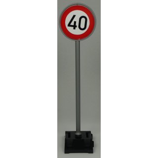 Verkehrsschild 274  1:16 Höchstgeschw 40 km/h