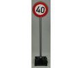 Verkehrsschild 274  1:16 Höchstgeschw 40 km/h