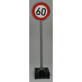 Verkehrsschild 274  1:16 Höchstgeschw 60 km/h