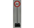 Verkehrsschild 274  1:16 Höchstgeschw 60 km/h