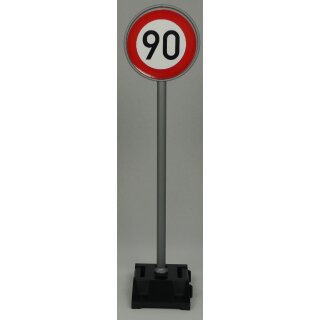 Verkehrsschild 274  1:16 Höchstgeschw 90 km/h